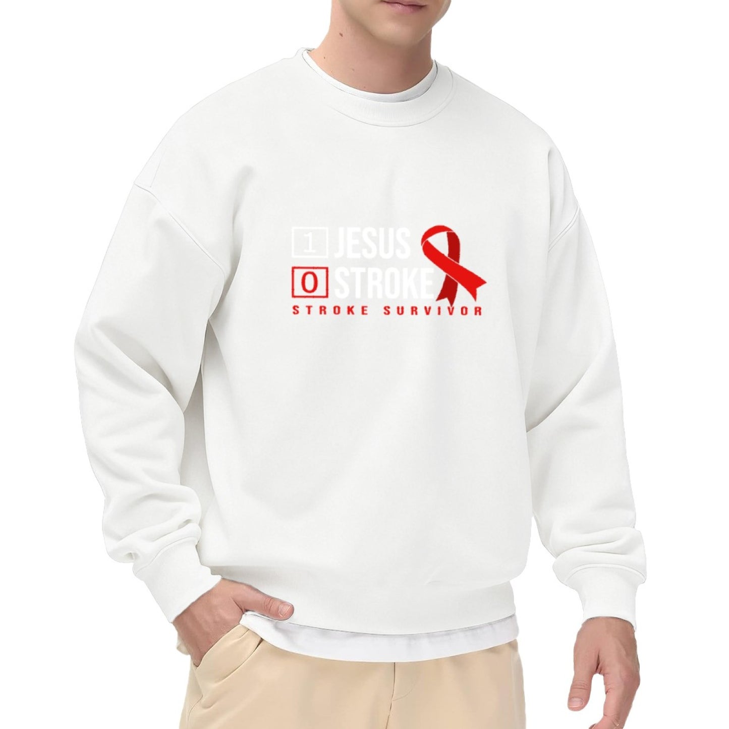Stroke Survivor Faith Statement Sweatshirt