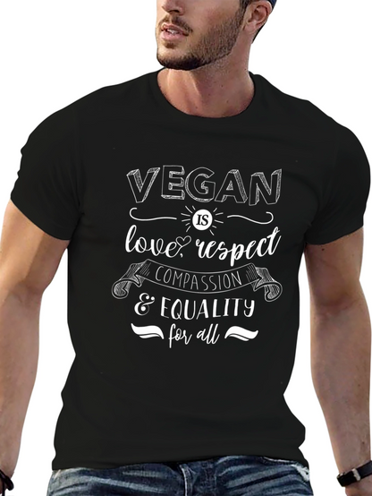Vegan Is Love & Respect Graphic Tee