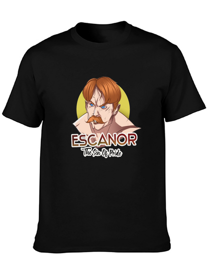 Escanor Seven Deadly Sins Anime Black T-Shirt