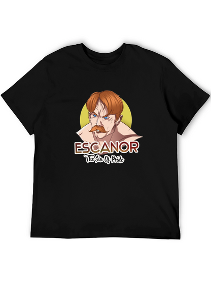 Escanor Seven Deadly Sins Anime Black T-Shirt