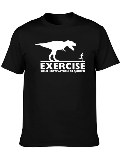 Exercise Dinosaur Motivation T-Shirt