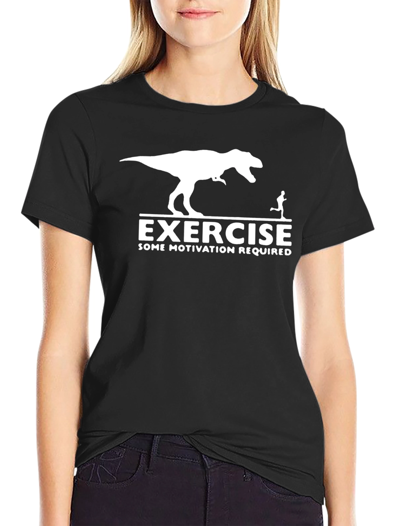 Exercise Dinosaur Motivation T-Shirt