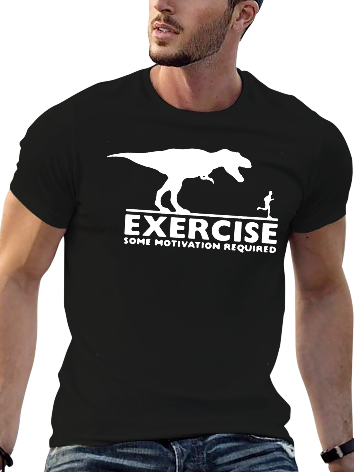 Exercise Dinosaur Motivation T-Shirt