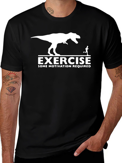 Exercise Dinosaur Motivation T-Shirt