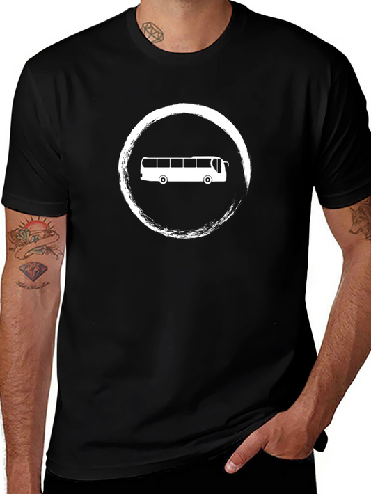 Bus Graphic T-Shirt - Unisex Black Tee