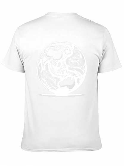 Earth Graphic T-Shirt - Black Casual Tee