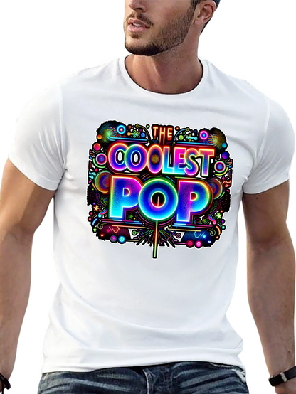 Coolest Pop Graphic Tee - Black Cotton Shirt