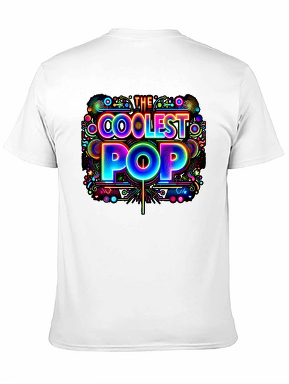 Coolest Pop Graphic Tee - Black Cotton Shirt
