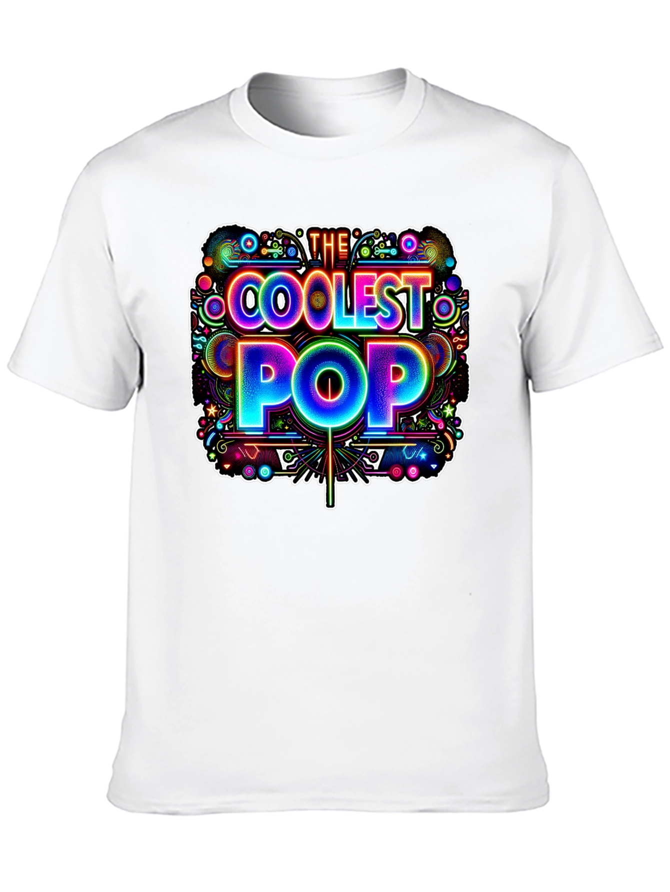 Coolest Pop Graphic Tee - Black Cotton Shirt