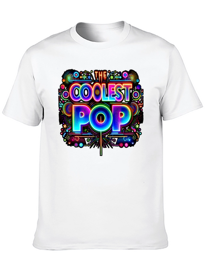 Coolest Pop Graphic Tee - Black Cotton Shirt