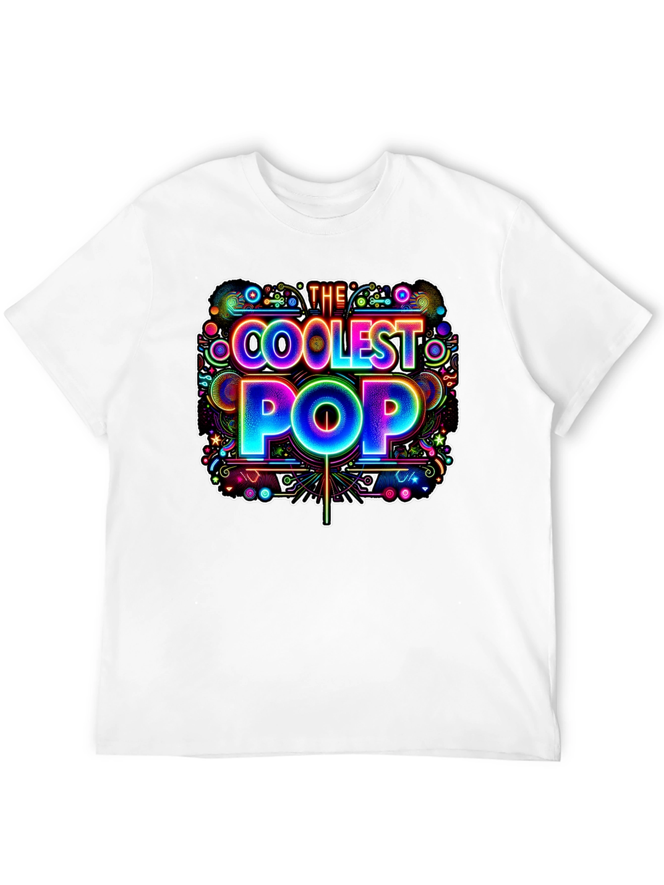 Coolest Pop Graphic Tee - Black Cotton Shirt