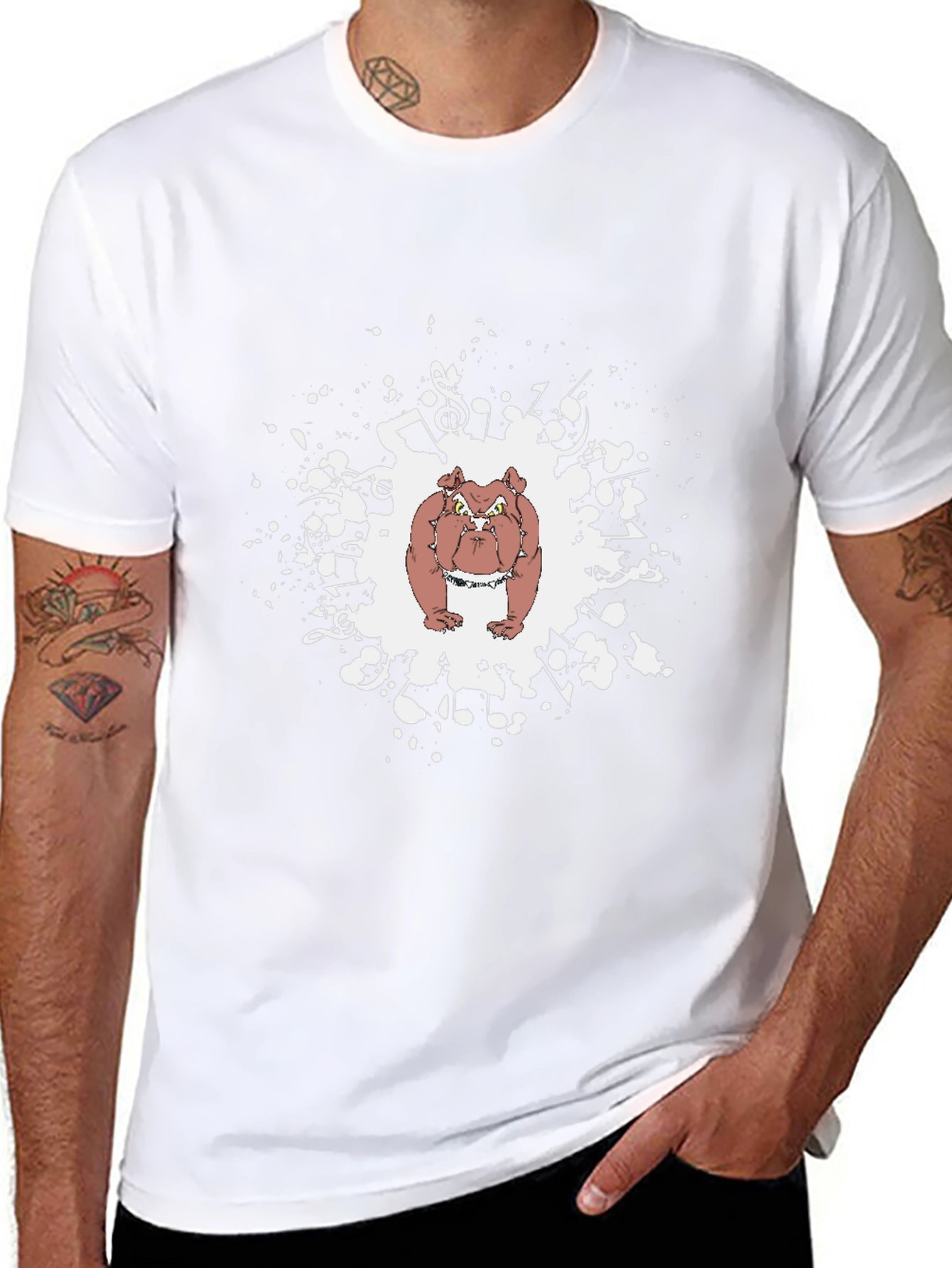 Bulldog Music T-Shirt - Graphic Tee