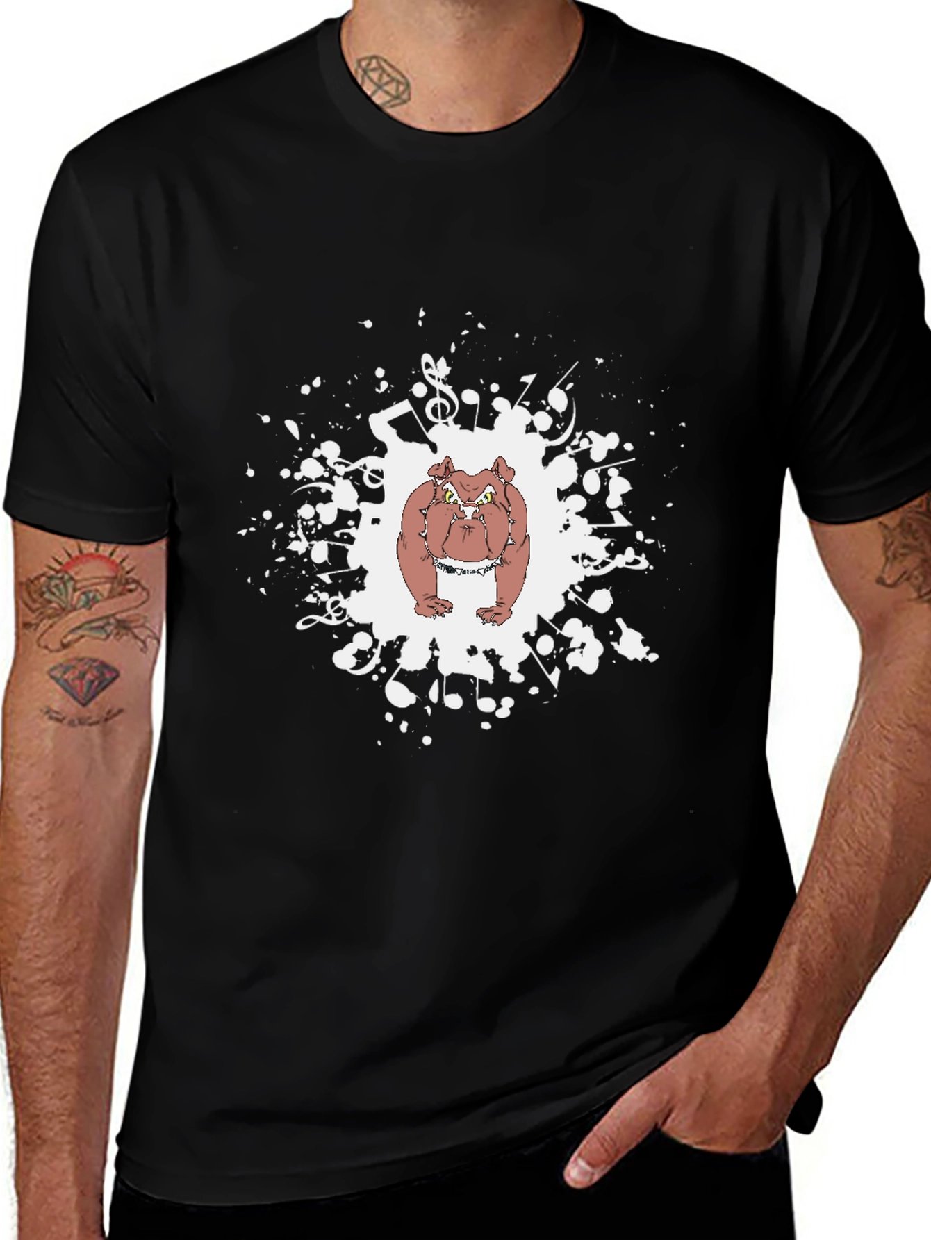 Bulldog Music T-Shirt - Graphic Tee