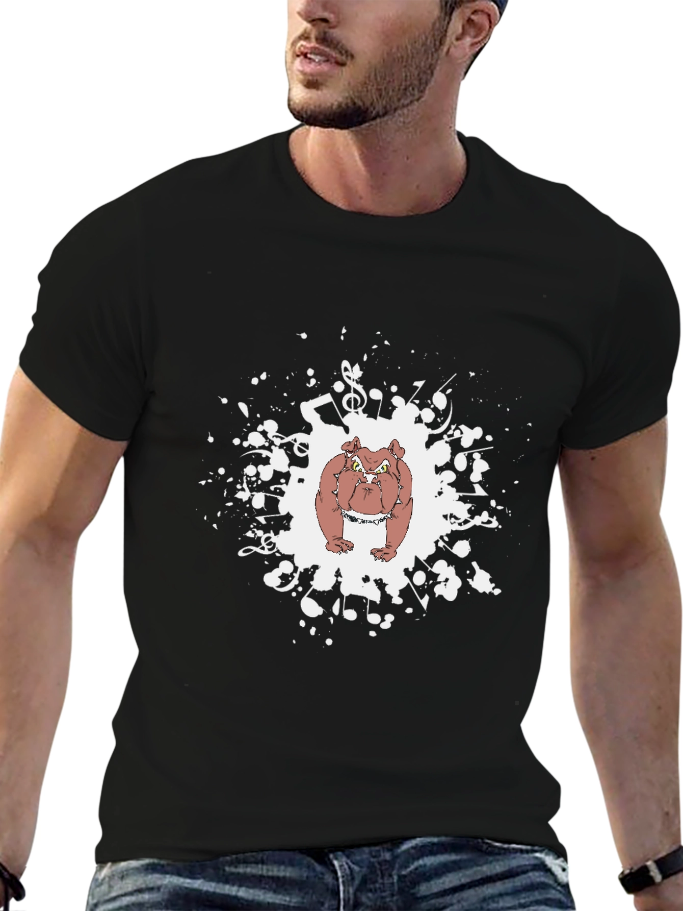 Bulldog Music T-Shirt - Graphic Tee