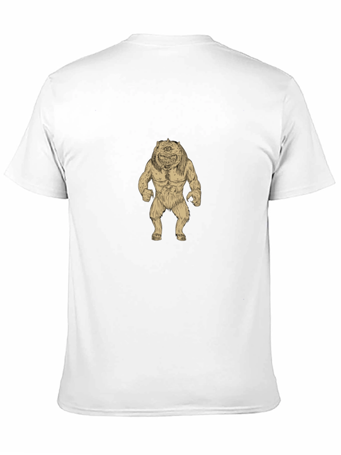Monster Graphic Print Black Tee