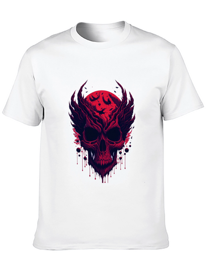 Skull & Bats Graphic Tee - Mens Black T-Shirt
