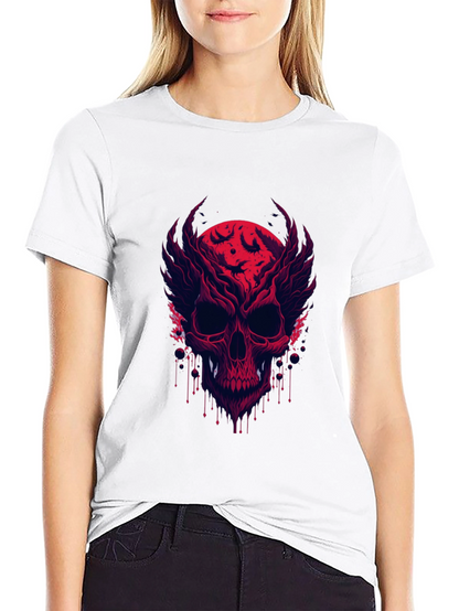 Skull & Bats Graphic Tee - Mens Black T-Shirt