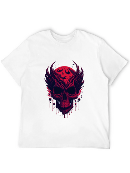 Skull & Bats Graphic Tee - Mens Black T-Shirt
