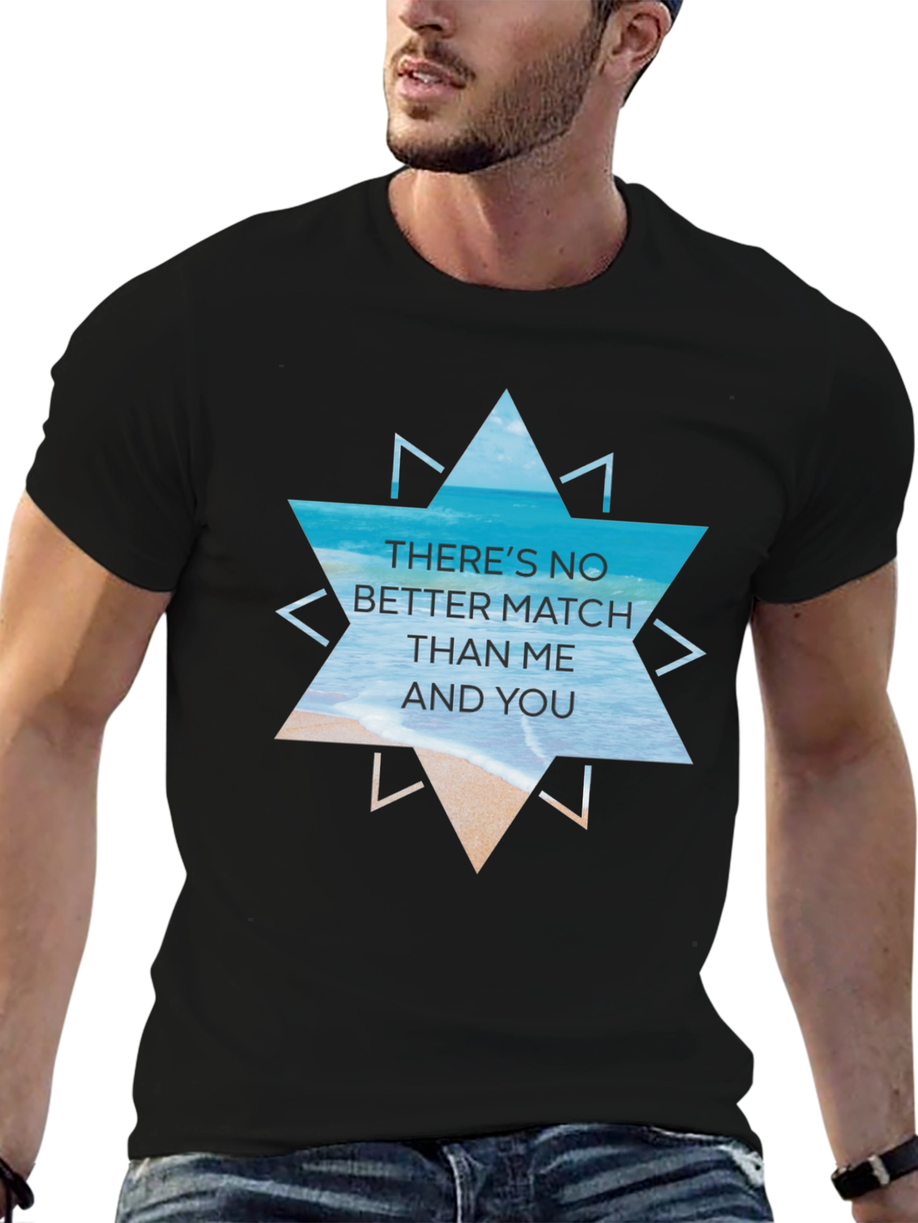 Beach Vibes Graphic Tee - Theres No Better Match