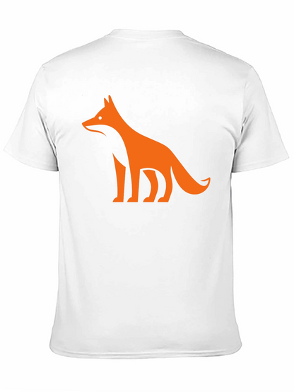 Modern Fox Graphic Tee - Black Casual Shirt