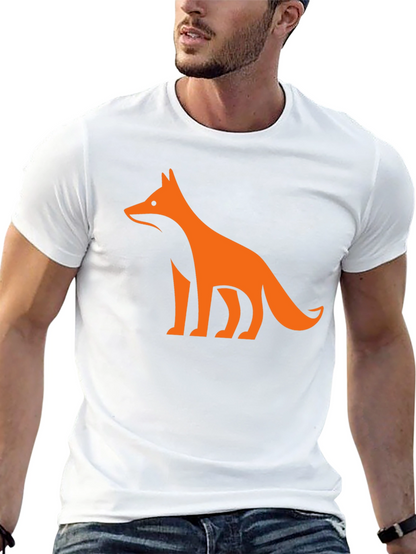 Modern Fox Graphic Tee - Black Casual Shirt