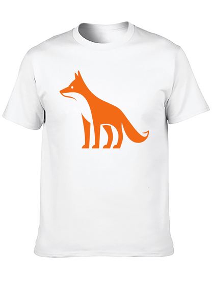 Modern Fox Graphic Tee - Black Casual Shirt