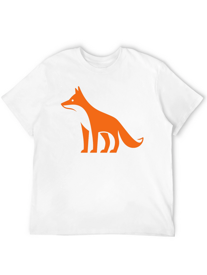 Modern Fox Graphic Tee - Black Casual Shirt