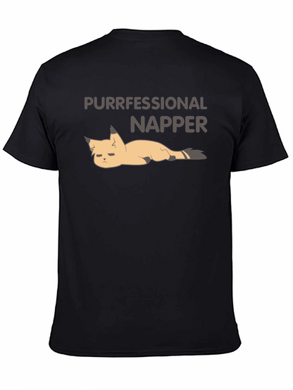 Purrfessional Napper T-Shirt: Funny Cat Nap Tee