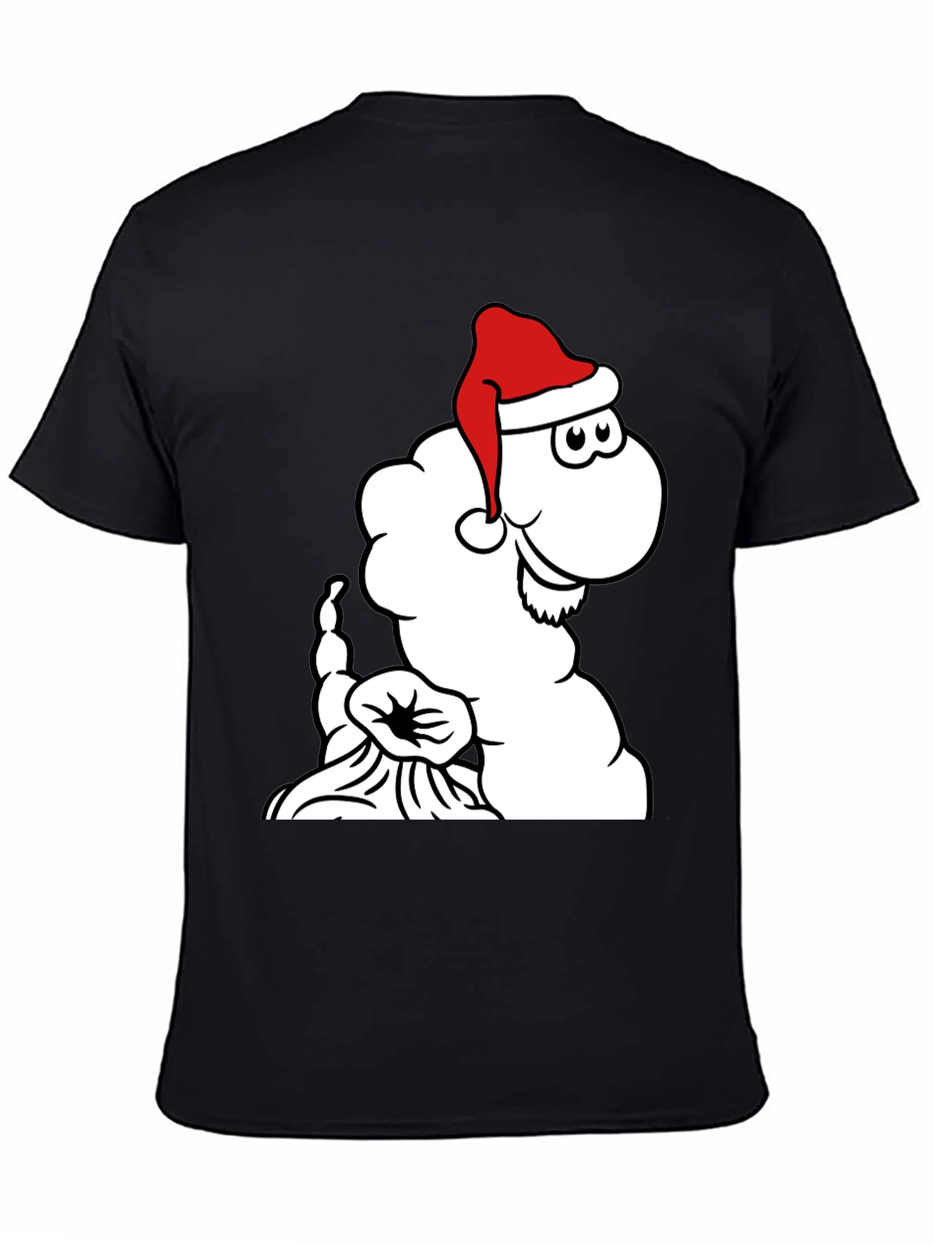 Festive Cartoon Santa Cloud T-Shirt