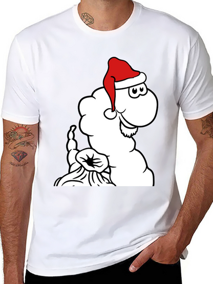 Festive Cartoon Santa Cloud T-Shirt