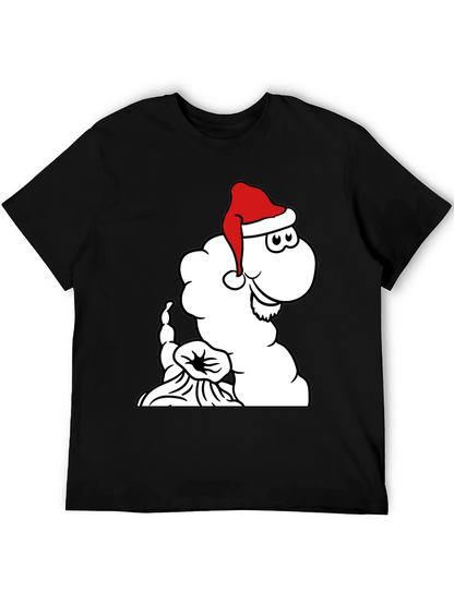 Festive Cartoon Santa Cloud T-Shirt