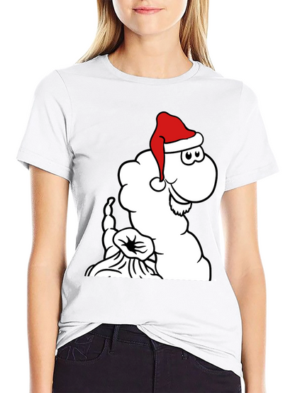 Festive Cartoon Santa Cloud T-Shirt