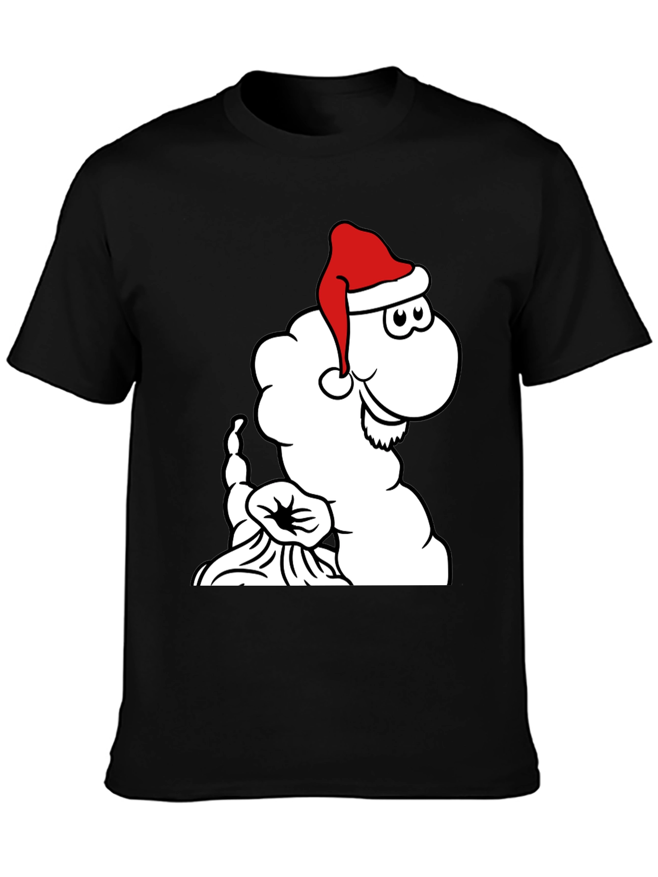 Festive Cartoon Santa Cloud T-Shirt