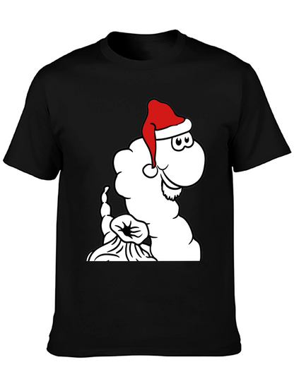 Festive Cartoon Santa Cloud T-Shirt