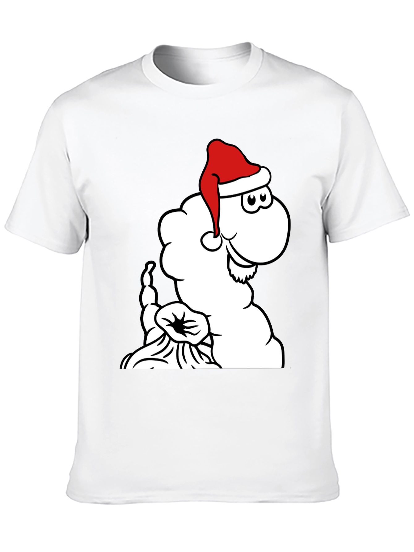 Festive Cartoon Santa Cloud T-Shirt