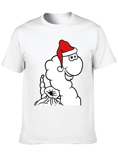 Festive Cartoon Santa Cloud T-Shirt