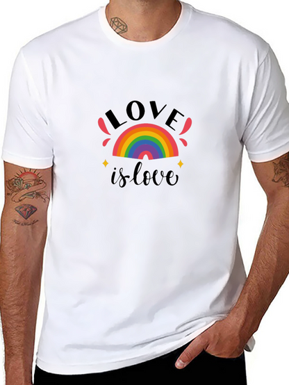 Love Is Love Rainbow Graphic T-Shirt