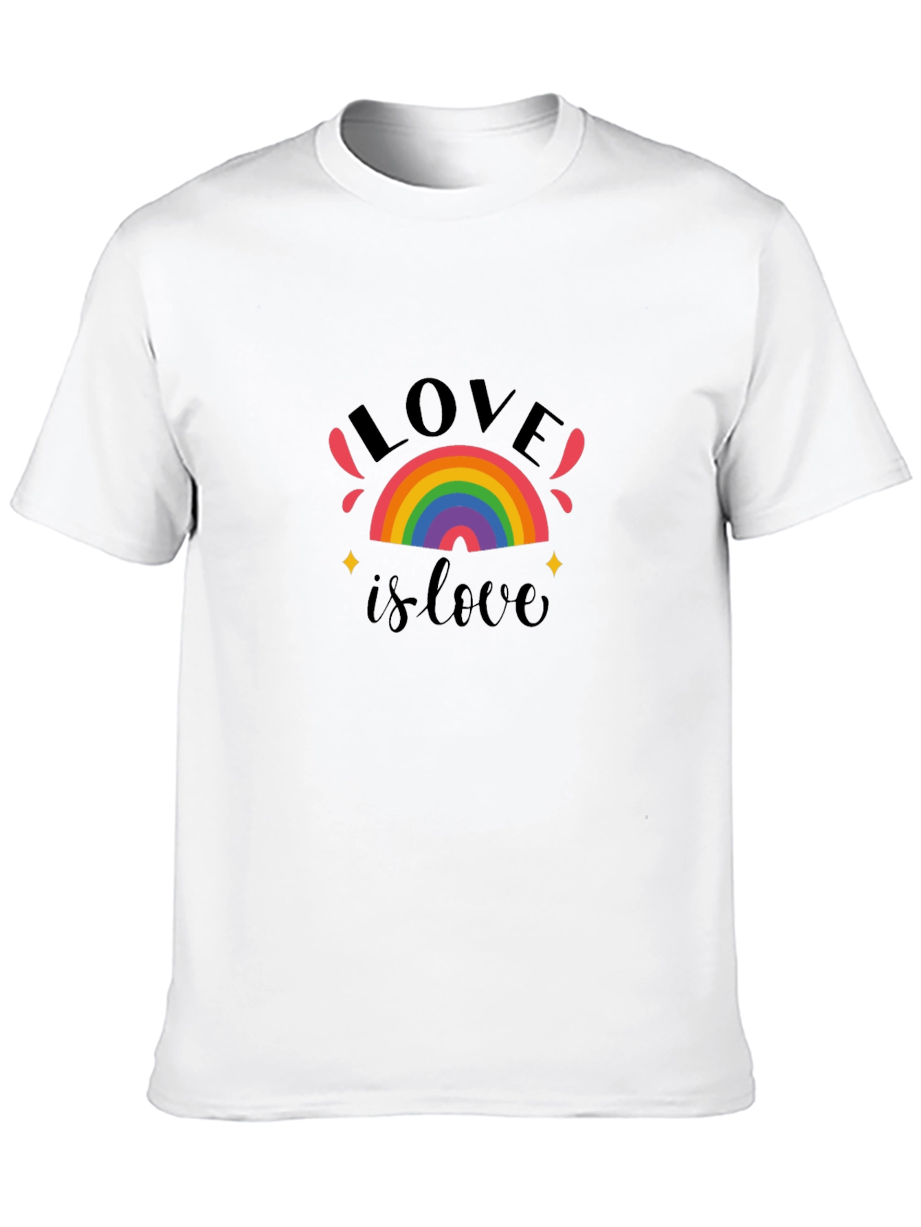 Love Is Love Rainbow Graphic T-Shirt