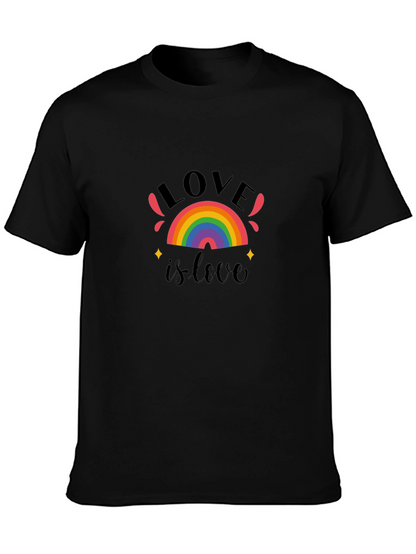 Love Is Love Rainbow Graphic T-Shirt