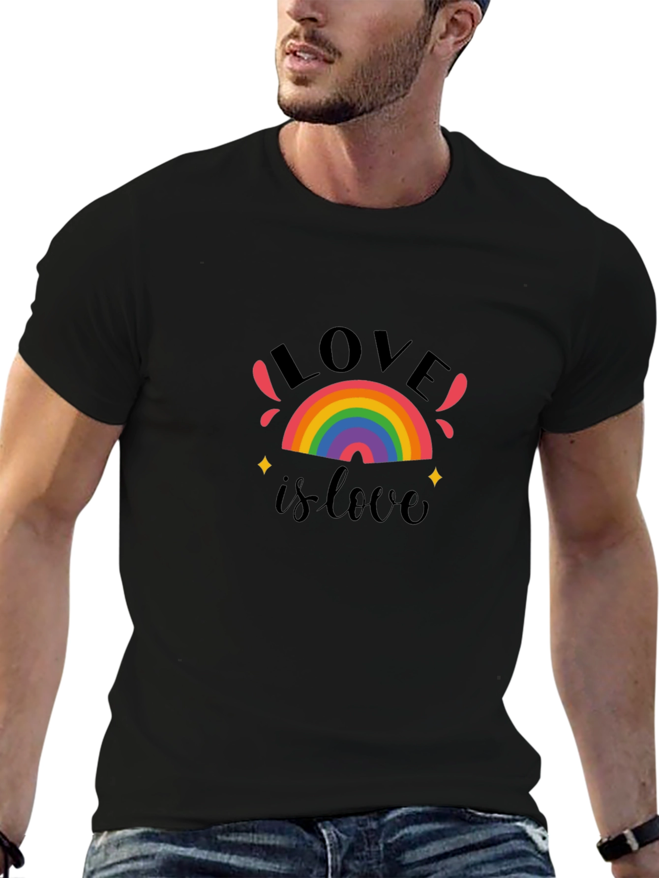 Love Is Love Rainbow Graphic T-Shirt