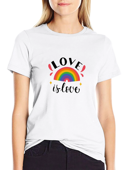 Love Is Love Rainbow Graphic T-Shirt