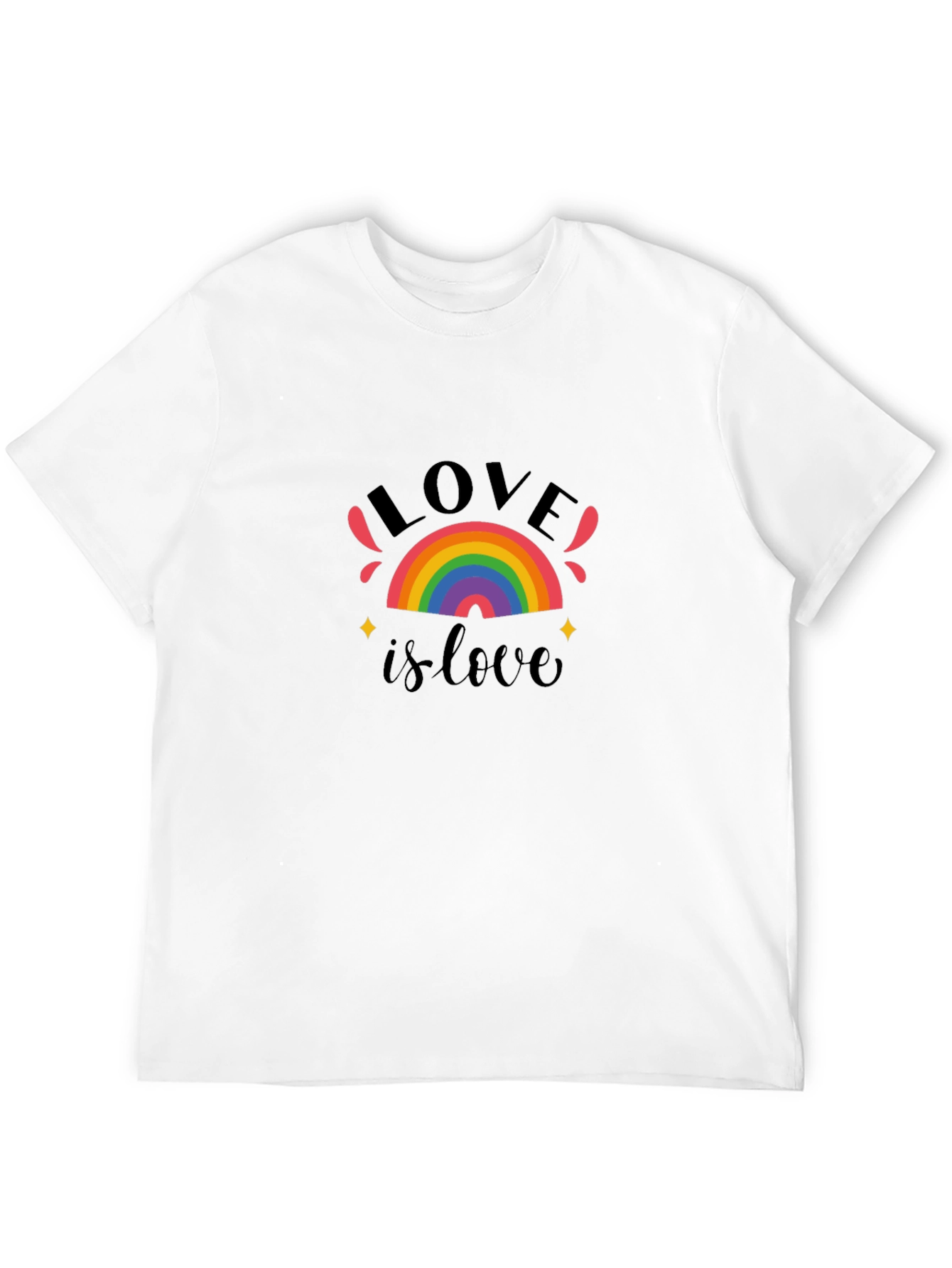 Love Is Love Rainbow Graphic T-Shirt