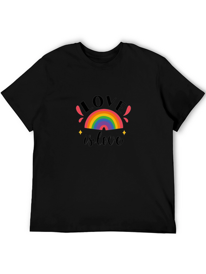 Love Is Love Rainbow Graphic T-Shirt