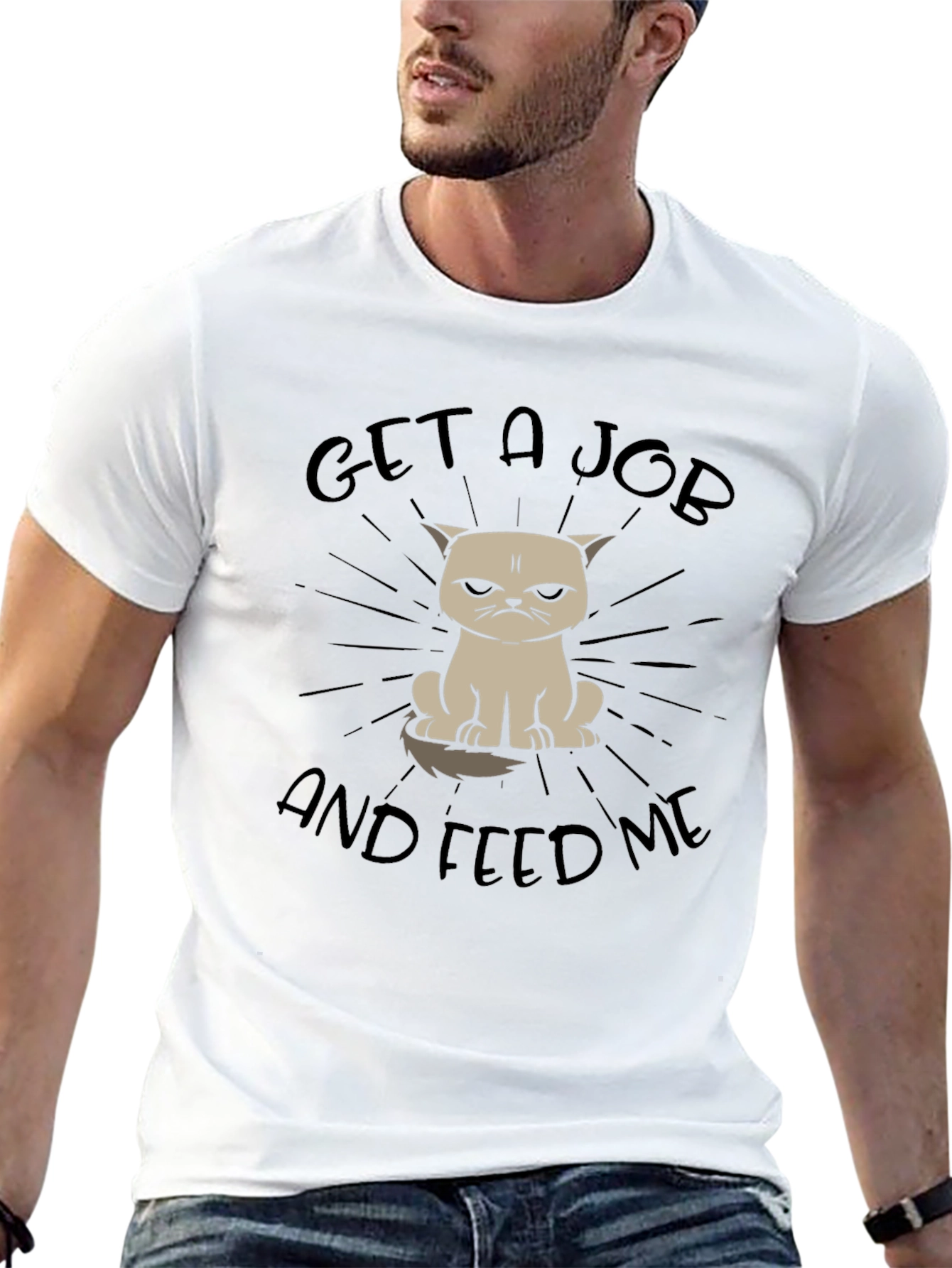 Grumpy Cat T-Shirt - Get A Job