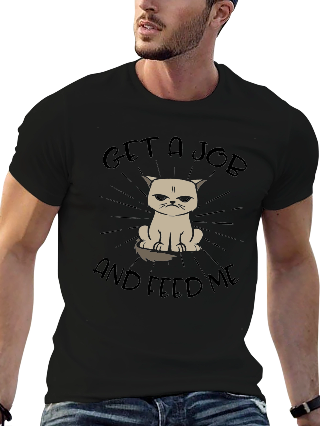 Grumpy Cat T-Shirt - Get A Job