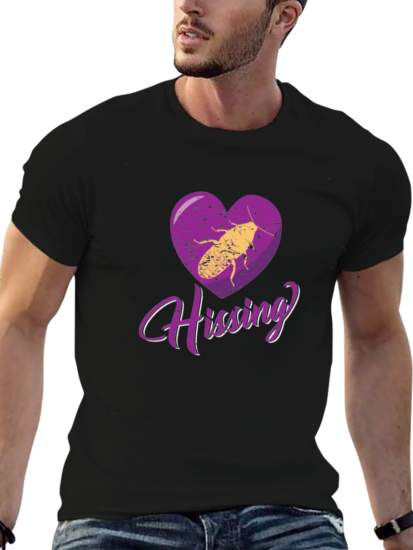 Hissing Cockroach Love T-Shirt - Novelty Bug Lover Tee
