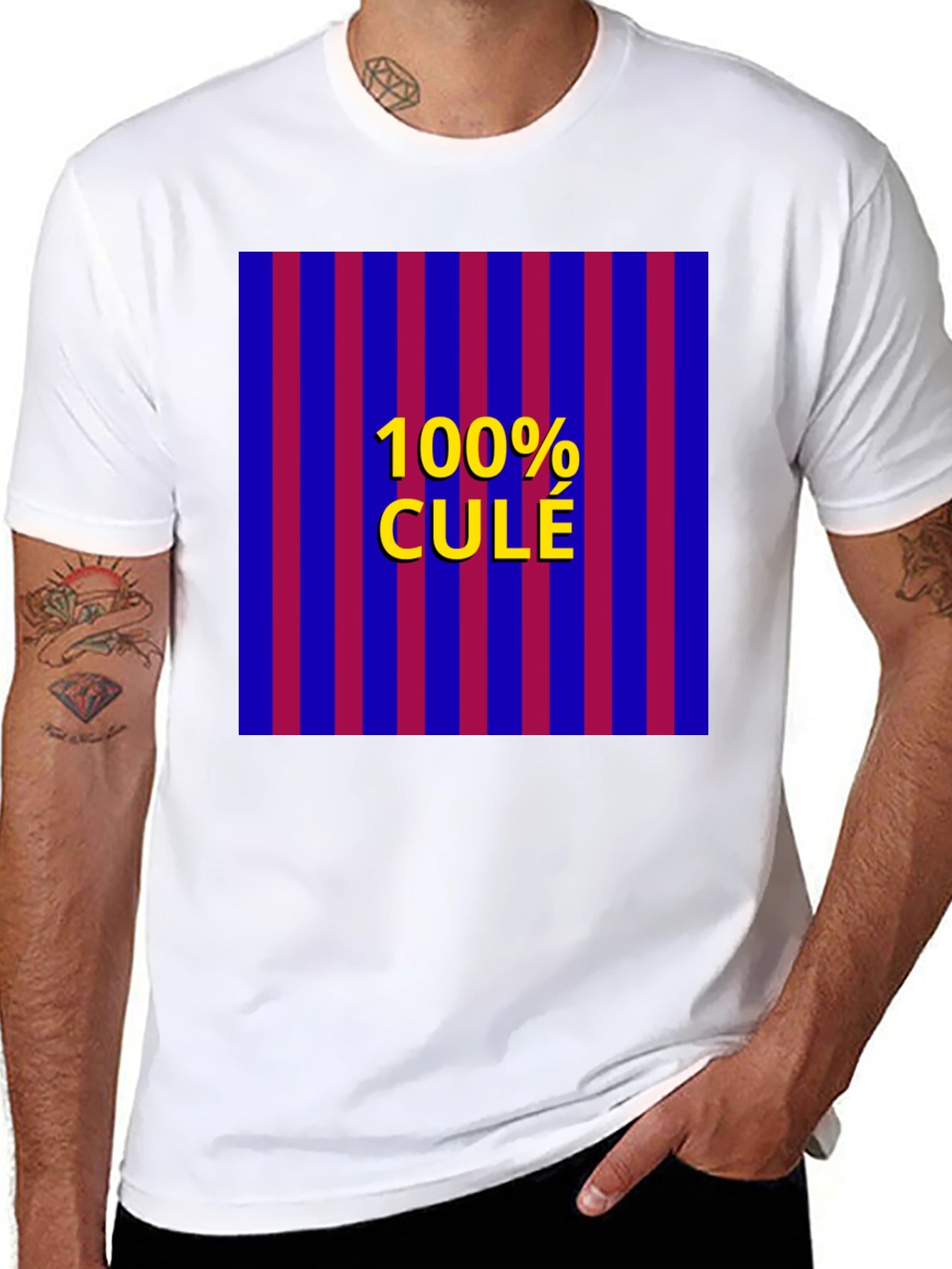 100% Cule T-Shirt - FC Barcelona Fan Pride Tee
