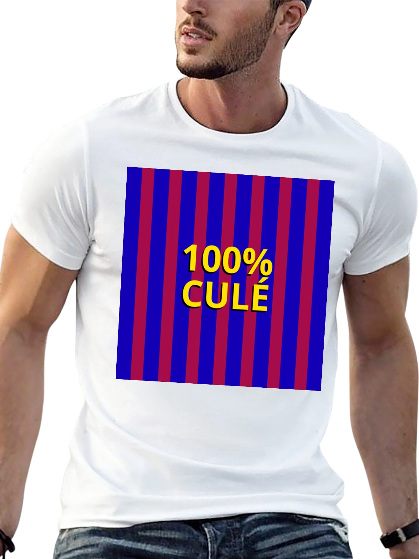 100% Cule T-Shirt - FC Barcelona Fan Pride Tee