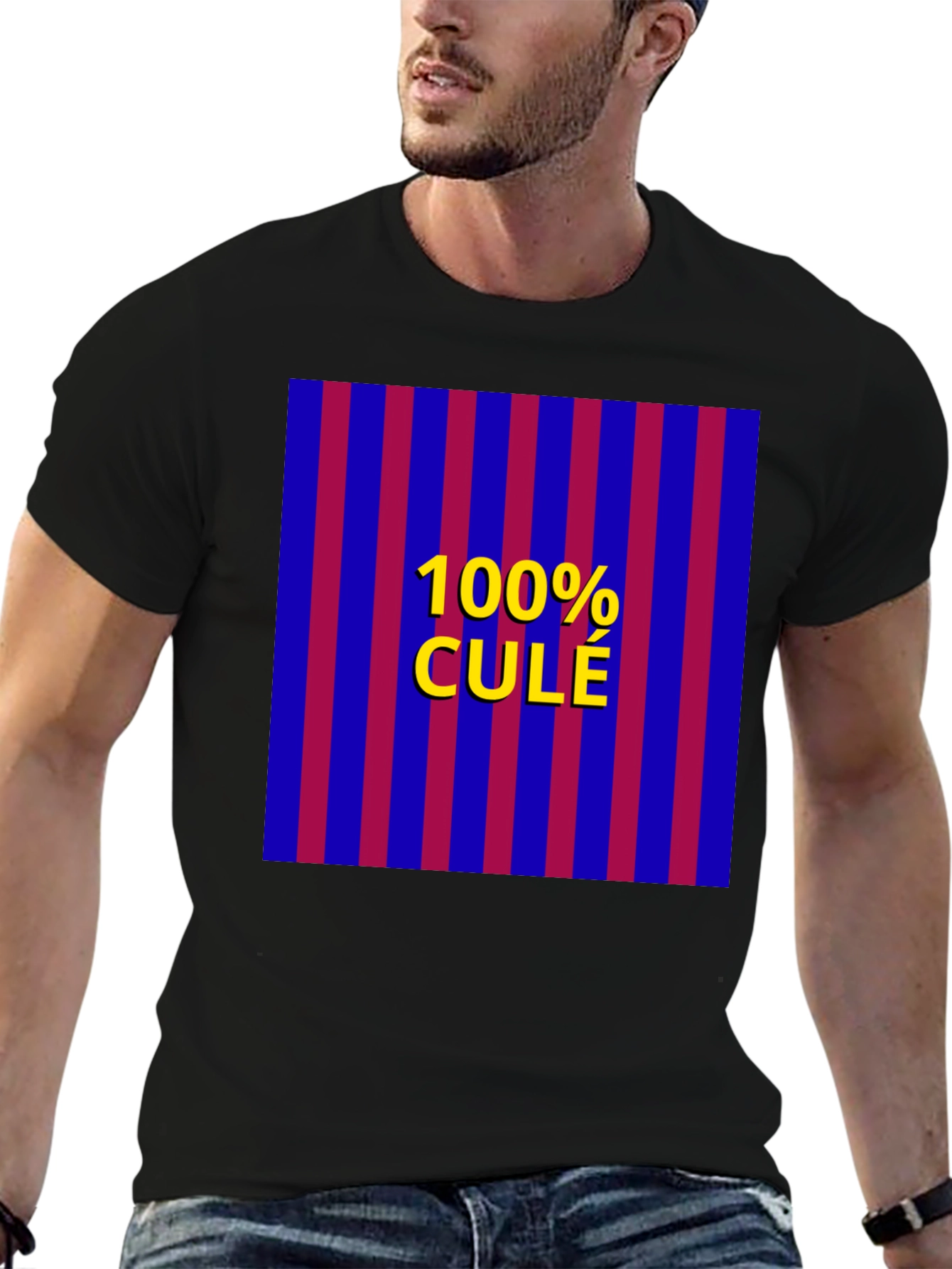 100% Cule T-Shirt - FC Barcelona Fan Pride Tee