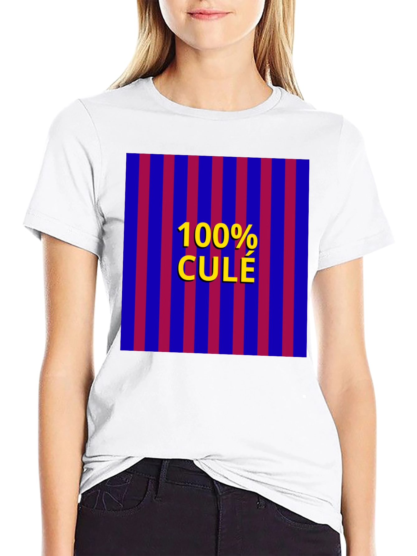 100% Cule T-Shirt - FC Barcelona Fan Pride Tee